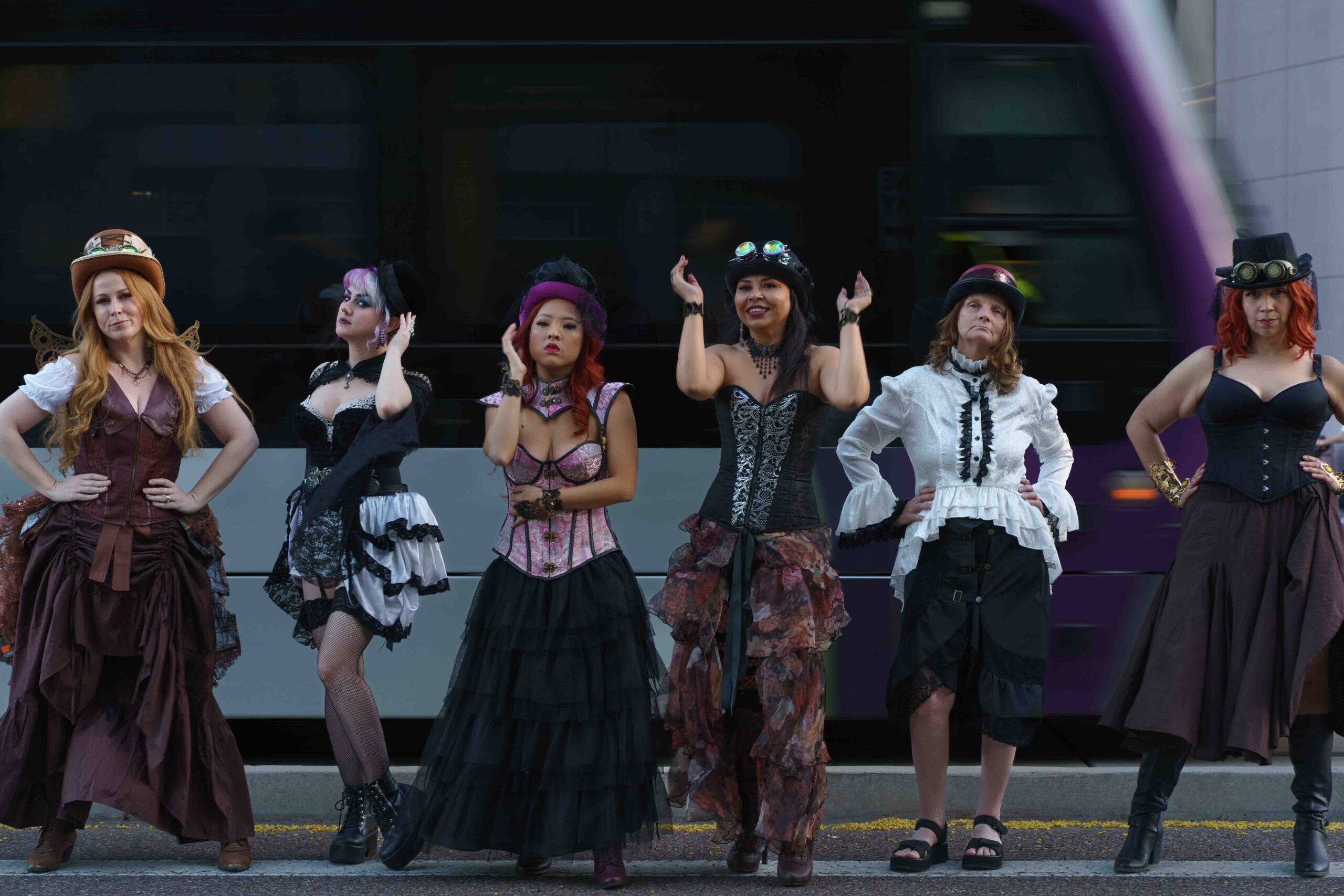 Women in Steam Punk attire